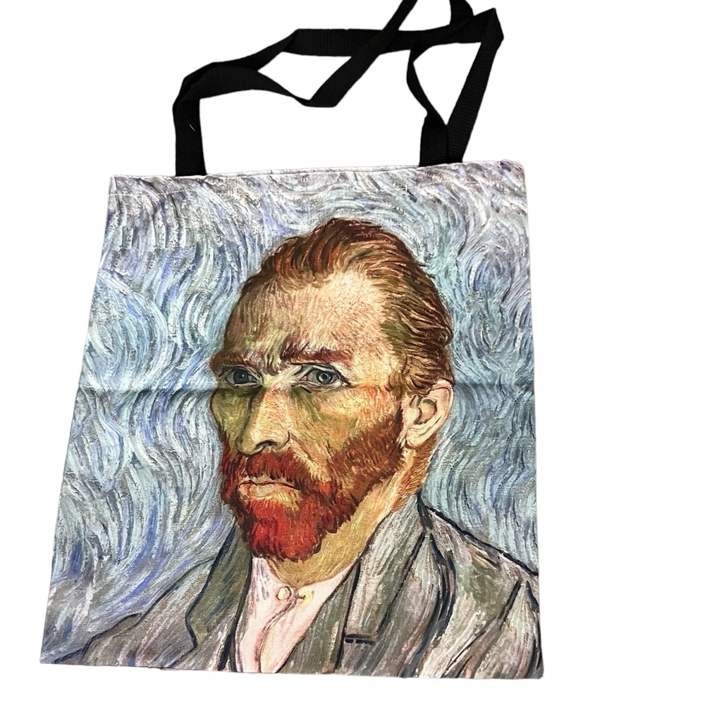 Vincent Van Gogh Self Portrait  Tote Bag Large Multicolor Art Theme Dura… - Picture 6 of 7